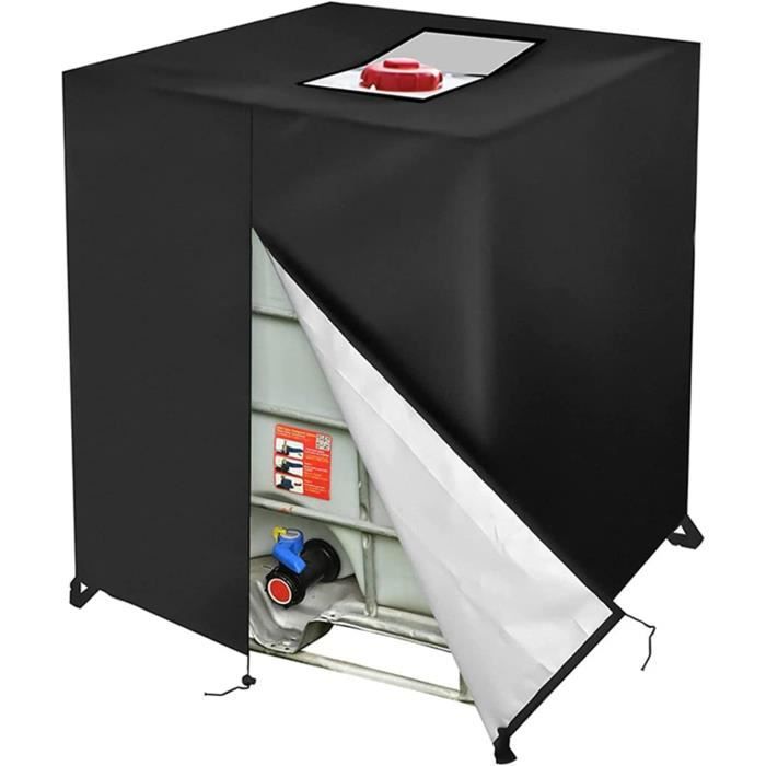 Housse De Réservoir IBC 1000 L - Protection Thermique Anti-gel Et UV - Tissu Oxford épais Avec Doublure Coton