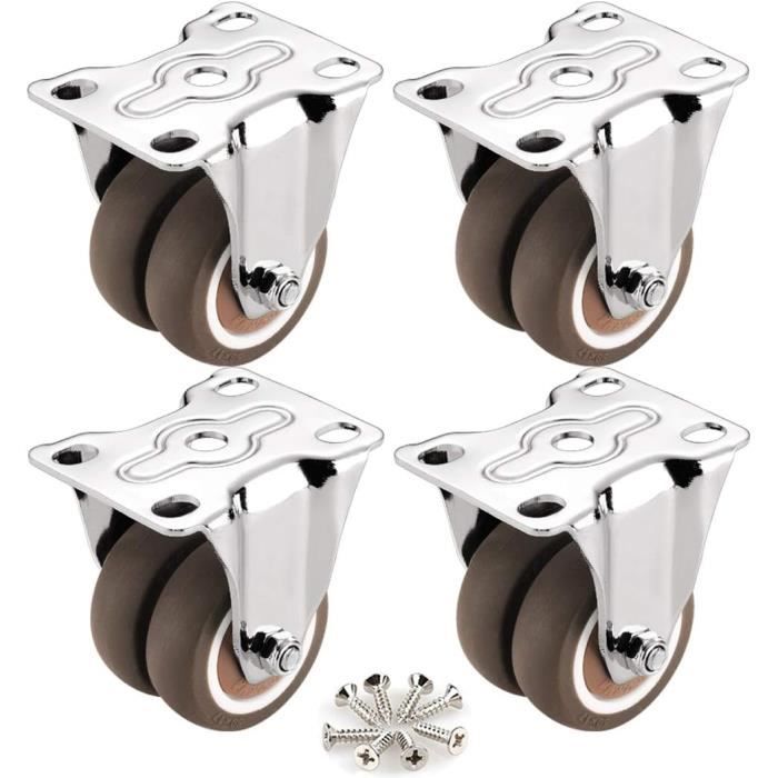 Roulettes Pour Meubles,Double Roulettes,Roulettes Pivotantes Charge