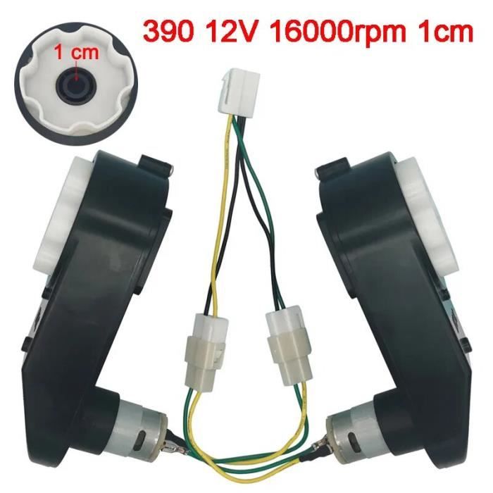 Lot De 2 Moteurs RS390 12V 16000 Tr/min Avec Boîte De Vitesse - Pour Voiture électrique Enfant - Remplacement Facile - 8