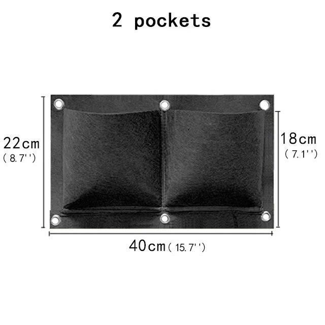 WE06719-Sac De Culture De Plantes En Tissu Noir. Lit De Jardin. Outils De Jardinage Carrés