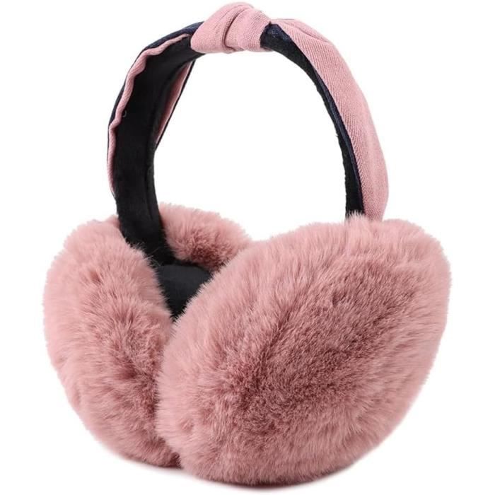 Cache-Oreilles En Peluche, Cache-oreilles Chauds pour Femmes Cache Oreilles Pliable Couvre 