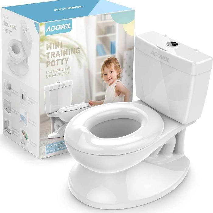 Adovel Toilette Enfant Pot Bebe Toilette Pour Apprentissage De La Proprete Facile A Propre Blanc Cdiscount Puericulture Eveil Bebe