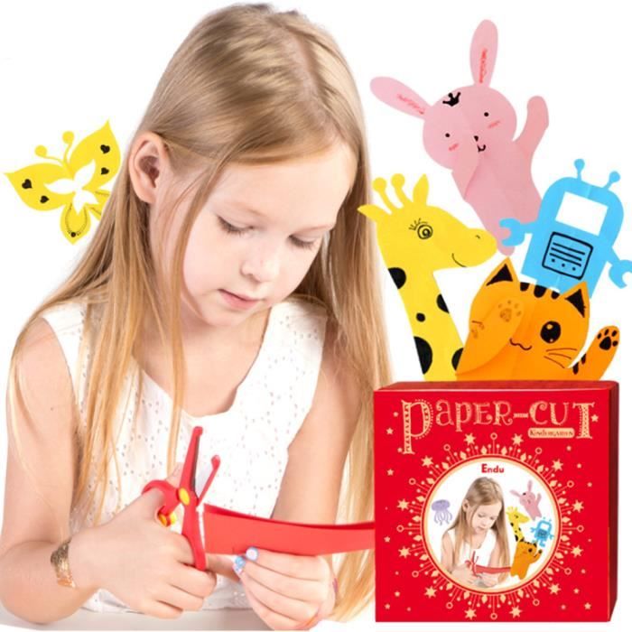 Papier Decoupe Pour Enfants Avec Ciseaux Kit De Loisir Creatif Apprends A Decouper Diy Jouet Bebe Enfant 2 6 Ans Cdiscount Jeux Jouets