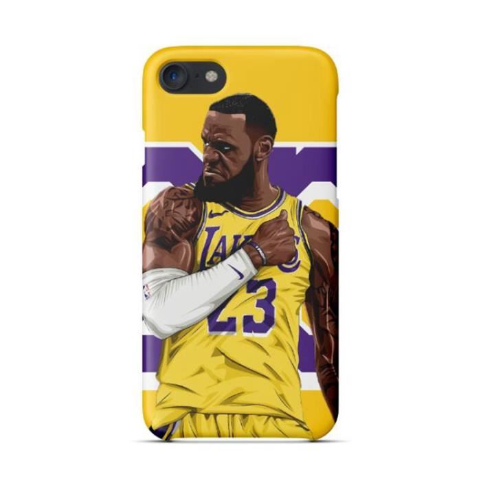 coque iphone 7 Lebron James Three Point الشعر المطاطي زوجة جون كينيدي