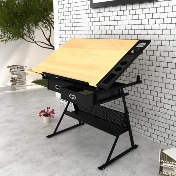Art Drafting Tables Table A Dessin Inclinable Avec Tabouret Achat Vente Table A Dessin Art Drafting Tables Table A Cdiscount