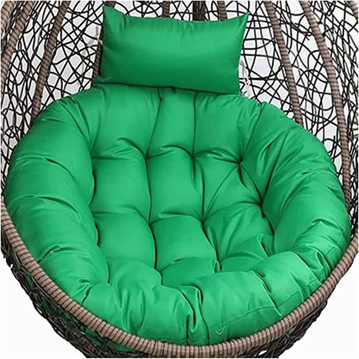 Fauteuil Suspendu En Rotin PE, Chaise à Œufs Suspendu Avec Oreiller Et Coussin Doux Balancoire Suspendue Interieure Exterieure Capacite 115kg 92381733