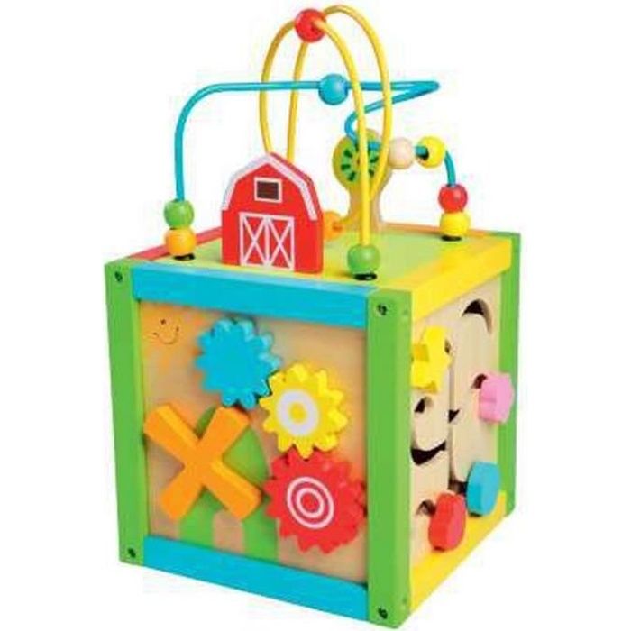 CUBE ACTIVITES BOIS Cdiscount Jeux Jouets
