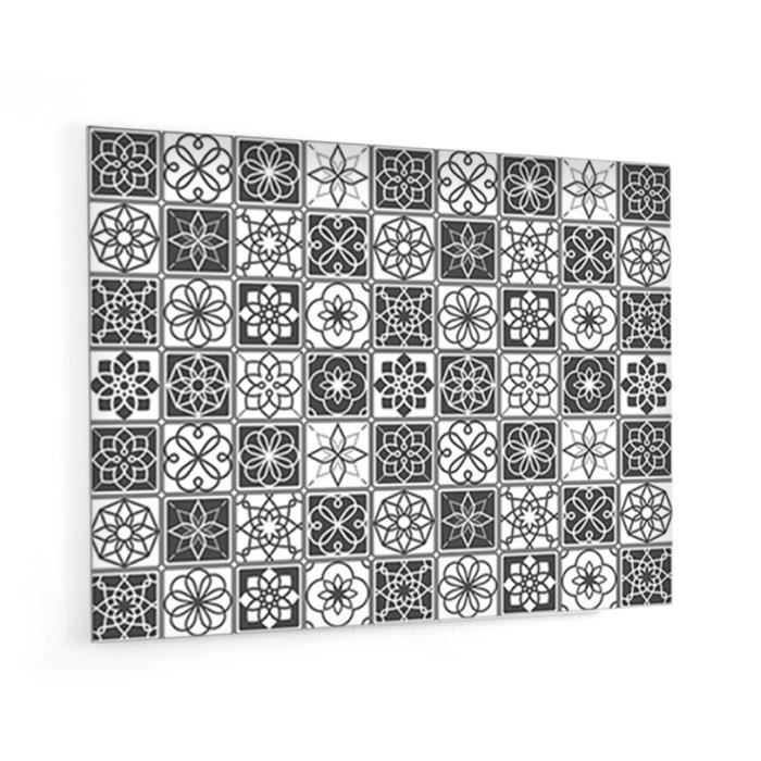 Fond De Hotte Carreaux Ciments Noir Et Blanc En Verre De Synthese L 90 X H 70 Cm Achat Vente Hotte Cdiscount Découvrez nos crédences verre fond de hotte. cdiscount