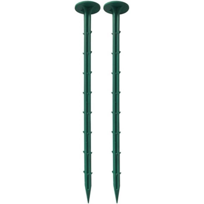100 Piquets De Jardin Galvanisés + Rondelles - Sardines Pour Toile De Paillage, Camping, Géotextile