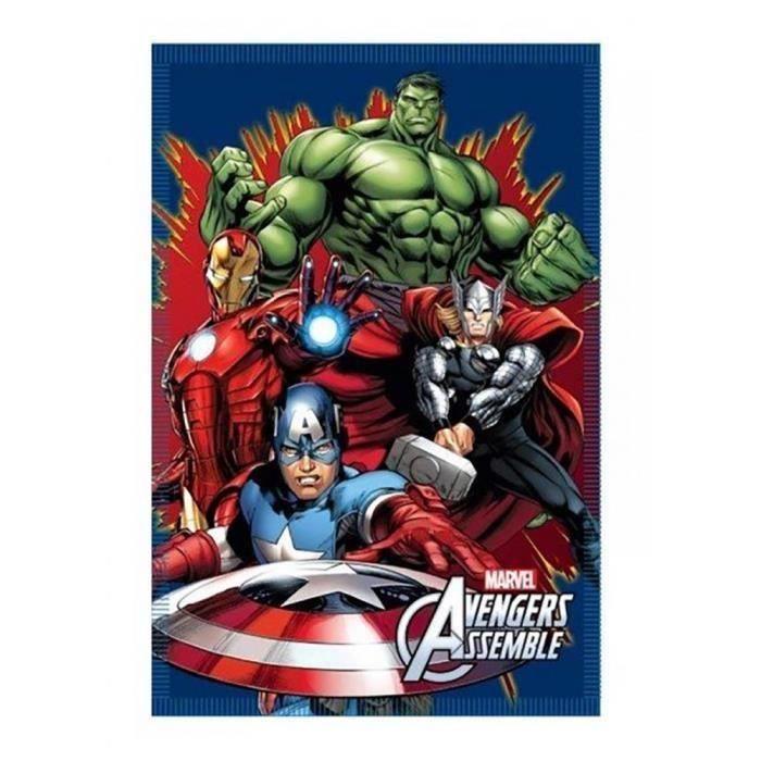 Couverture pour enfants Marvel Avengers (50x60), Captain America, Iron Man  et Hulk
