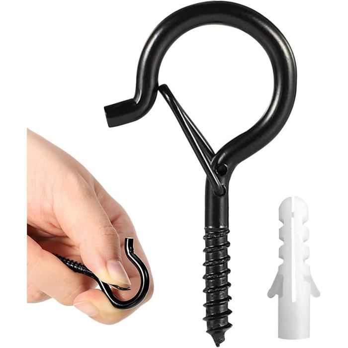 Crochets Antiques, 8 Pièces Patère Porte Manteau Murale, Crochet Mural En Métal De Style Rétro Pour Cuisine, Salle De Bain, Chambre à Coucher - Noir (vis De Montage Fournies