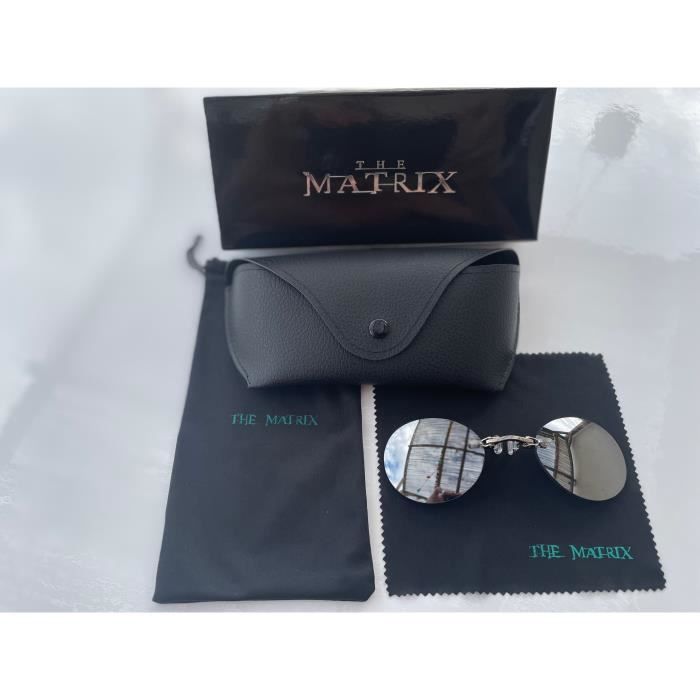 LUNETTES MATRIX 4 RESURRECTIONS MORPHEUS ARGENT MIROIR BOITE POCHETTE ETUI Achat Vente lunettes de soleil Cdiscount
