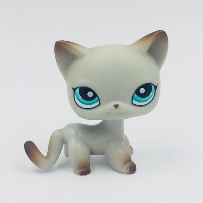 Version 391 D Origine Pet Shop Lps Jouets D Ancienne Date Cheveux Courts Chat 391 Reel Rare Egyptien Gris Bleu Yeux Animaux Cdiscount Jeux Jouets