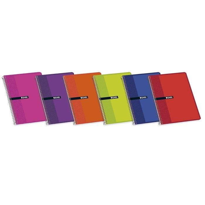 Enri 100430104 Cahier Ligne A5 80 Feuilles Pack 10 Cahiers Couleurs Aleatoires Achat Vente Cahier Enri 100430104 Cahier L Cdiscount