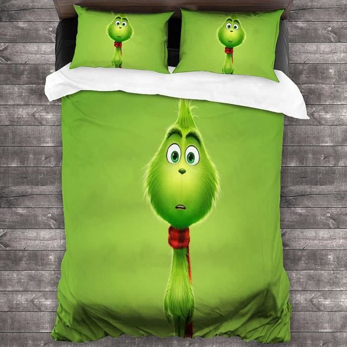 Coussin Peluche Le Grinch 3D - Décoration De Noël Pour Canapé Ou Lit | 52x34.5x10.5cm