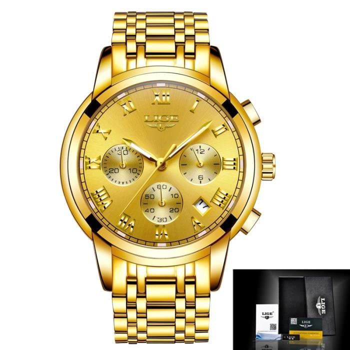 Montre tout en or clearance