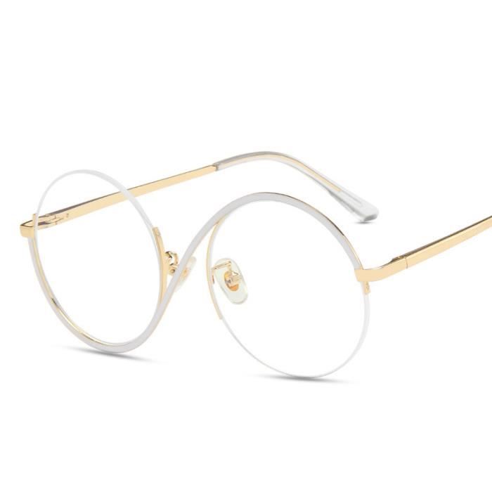 Lunettes rondes blanches cheap