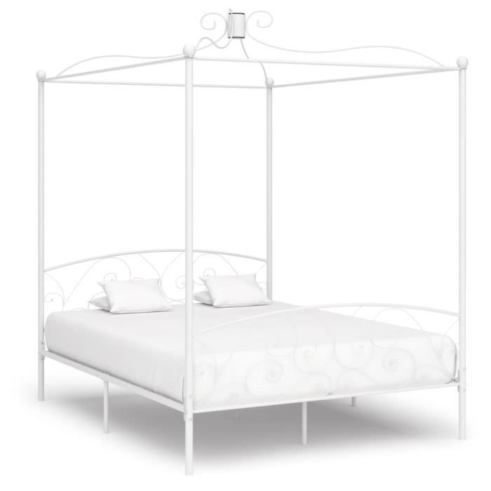 Lit Double à Baldaquin Dans La Chambre à Coucher De Style Traditionnel Grand Mftdnc