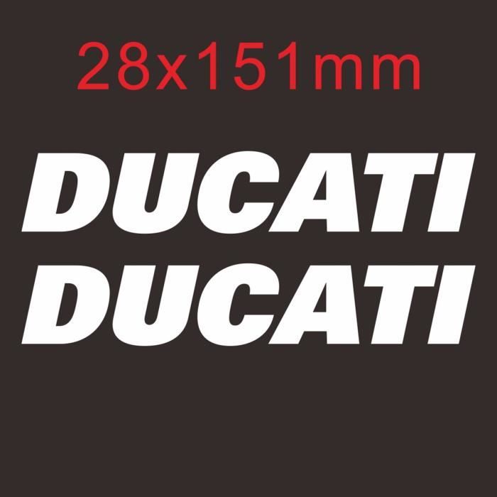 Se bloquer - Autocollant Ducati en vinyle avec Logo de moto, autocollant  pour casque de réservoir, blanc, rou - Cdiscount Auto