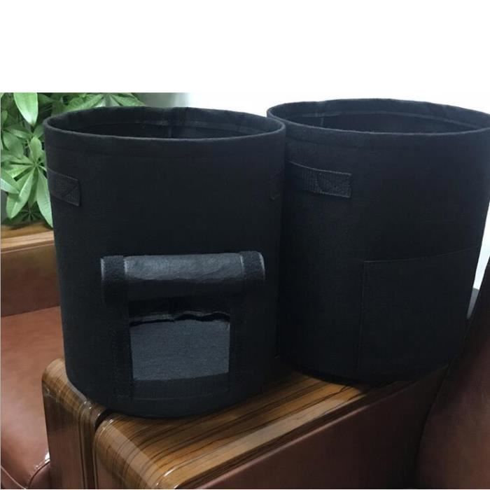 Lot De 4 Jardinières De Fenêtre De 76,2 Cm Avec Supports Réglables Et Sacs De Culture En Tissu Non Tissé à Suspendre Pour Plantes D'extérieur