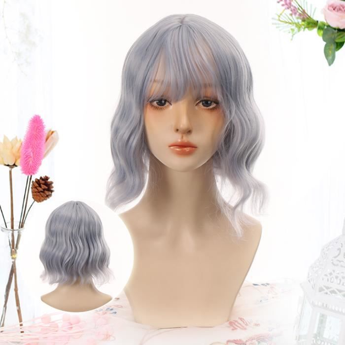 Perruque Courte Pixie Marron Avec Ange Pour Femme Cheveux