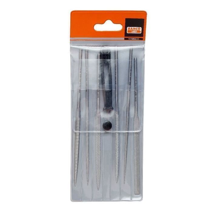 Bahco JEU DE LIMES AIGUILLE 6 PCS 140MM DANS UN ÉTUI PLASTIQUE 2 470 14 2 0
