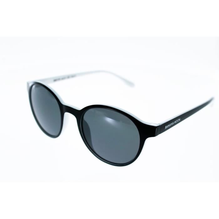 Lunettes de Soleil ado BANANAMOON Mod le 119 Noir gris Junior 8 12 ans et Femme petit visage Indice 3