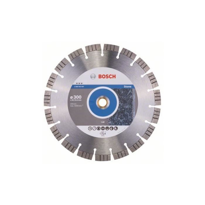 Bosch Disque à tronçonner diamanté Standard for Stone 300 x 20 00+25 40 x 3 1 x 10 mm 2608602602 - vue 2