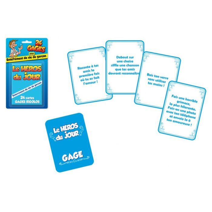 Jeu de cartes gages pour lui (24 défis à relever