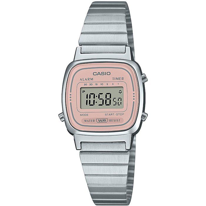 Montre - CASIO - LA670WEA - Mixte - Rose - Quartz - Digital