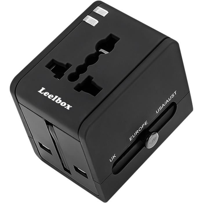 Adaptateur De Voyage Universel VICKMALL, Prise Murale Avec 2 USB-A Et 1 USB-C, Chargeur Mondial