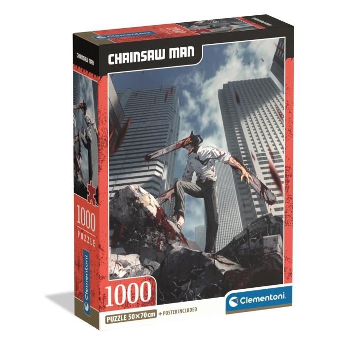 CLEMENTONI Compact 1000 pièces Chainsaw Man