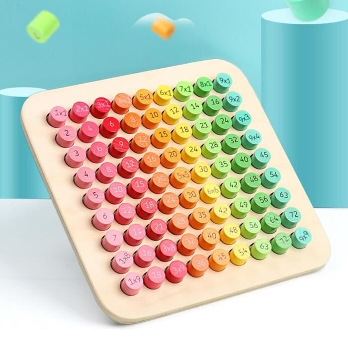 Jouet Montessori En Bois Huraoerrrr – Mathématiques, Tri Et Arithmétique – Nombres Colorés Avec Perles Et Baguettes – Apprentissage Préscolaire Dès 3 Ans
