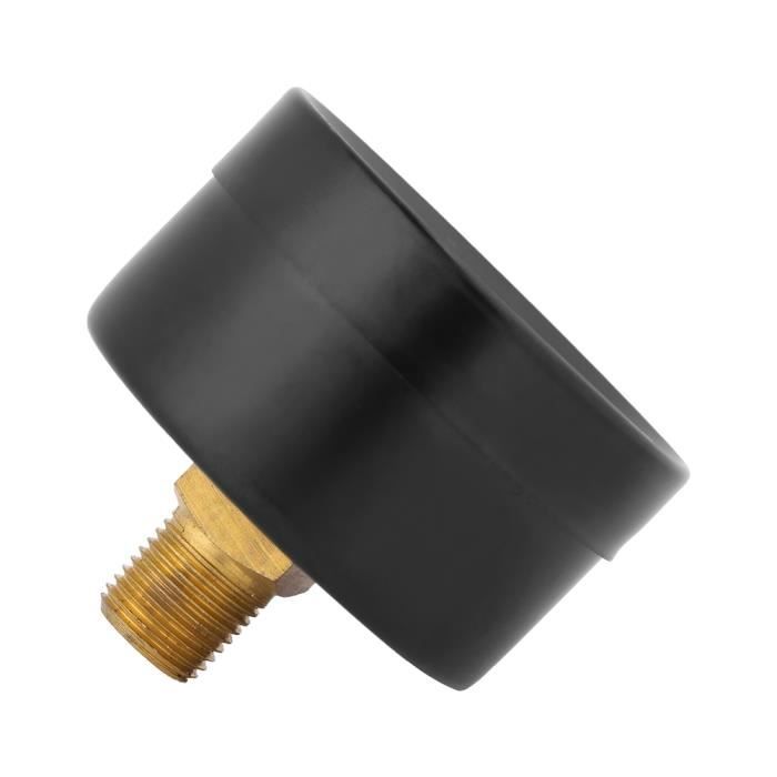 Manomètre Double échelle 40mm - 0-60 PSI / 0-4 Bar - Pour Gaz, Eau, Huile - Filetage 1/8" BSPT