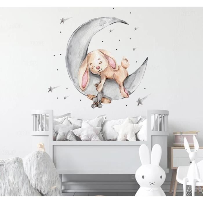 RiWill 1PCS Lune et 173PCS Etoiles phosphorescentes Stickers Muraux  fluorescents Lumineux Autocollant Plafond pour Chambres - Cdiscount Maison