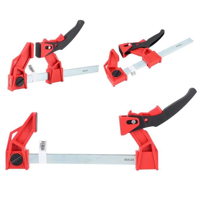 Pince De Menuiserie à Cliquet Quick Grip - Serrage Rapide, Mâchoires En Caoutchouc - Pour Assemblage, Collage, Bricolage