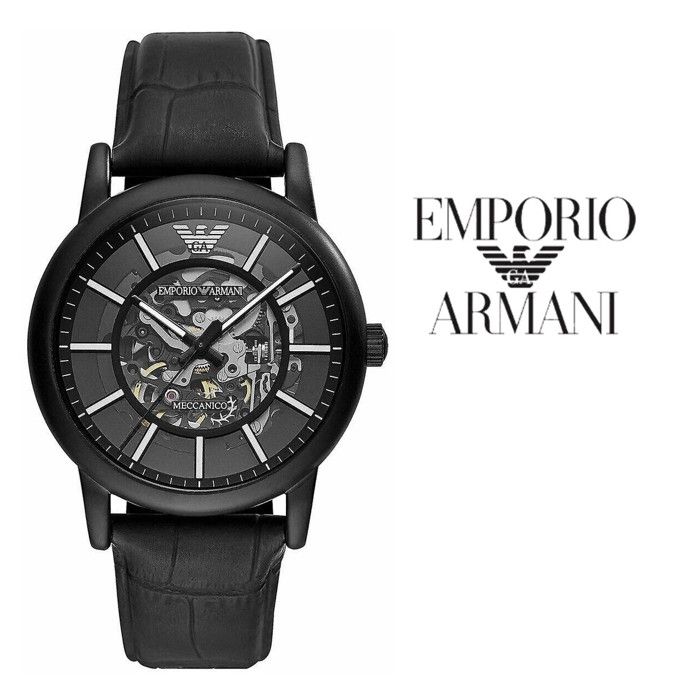 Emporio armani black chain watch store