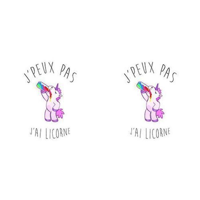 Mug Ceramique Tasse J Peux Pas J Ai Licorne Humour Dessin Licorne