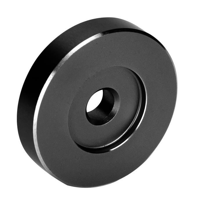 HEG Adaptateur De Platine Vinyle Pour Disque 45 Tours, Trou De Conversion Noir En Aluminium Pour