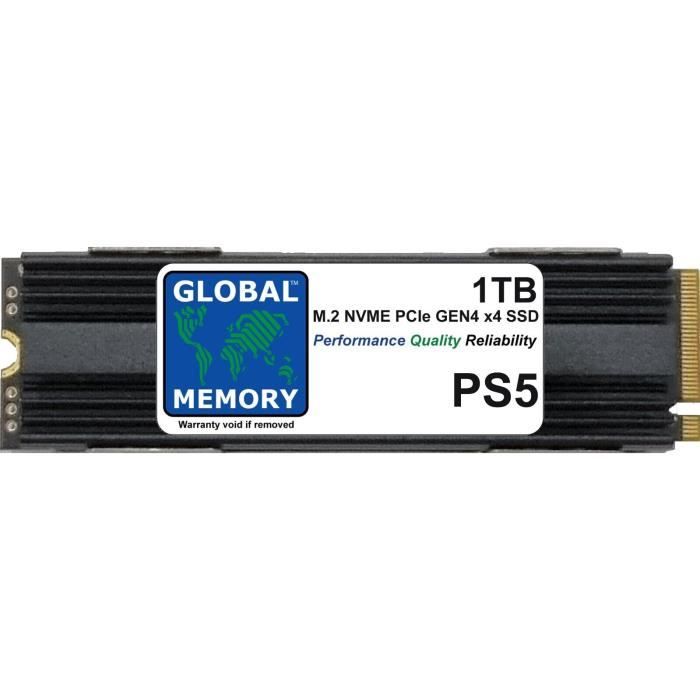 1To M.2 2280 PCIe Gen4 x4 NVMe SOLID STATE DRIVE SSD AVEC DRAM +  REFROIDISSEUR POUR PLAYSTATION 5 (PS5) - Cdiscount Informatique