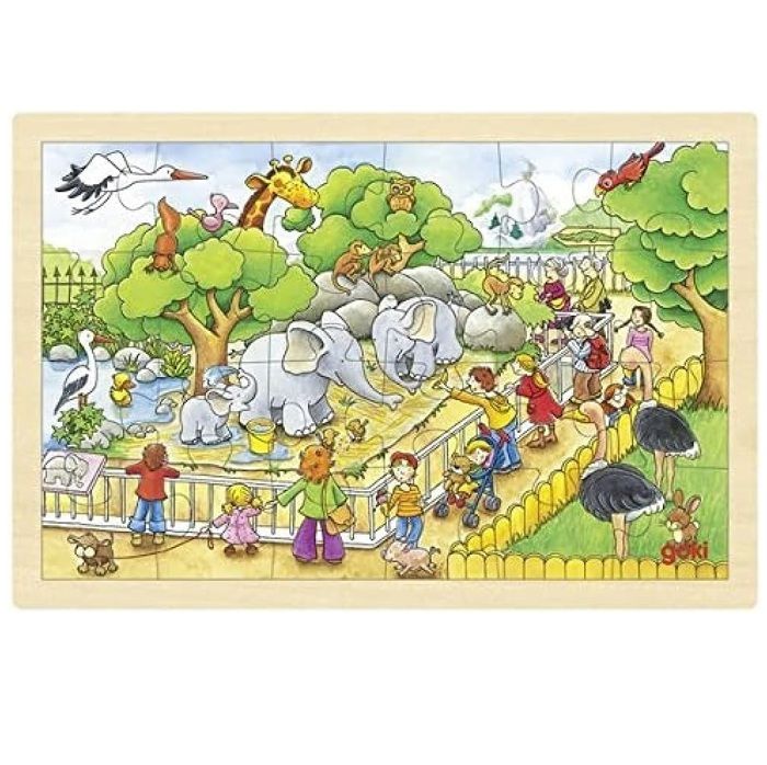 Puzzle en bois Dinosaure Goki - Jeux en bois GOKI