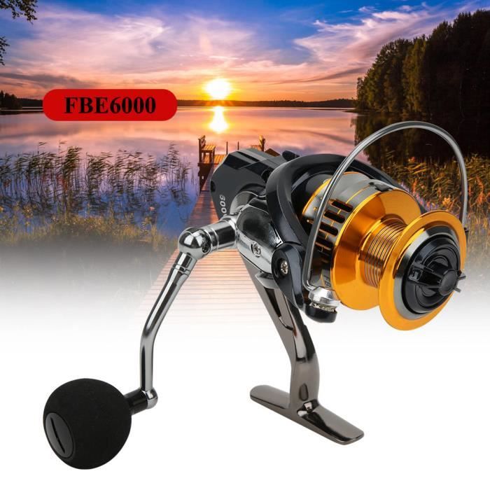 Moulinet De Pêche Spinning Métallique Pour Eau Salée - Grande Vitesse (ratio 5.2:1) - Tailles 1500 à 3000