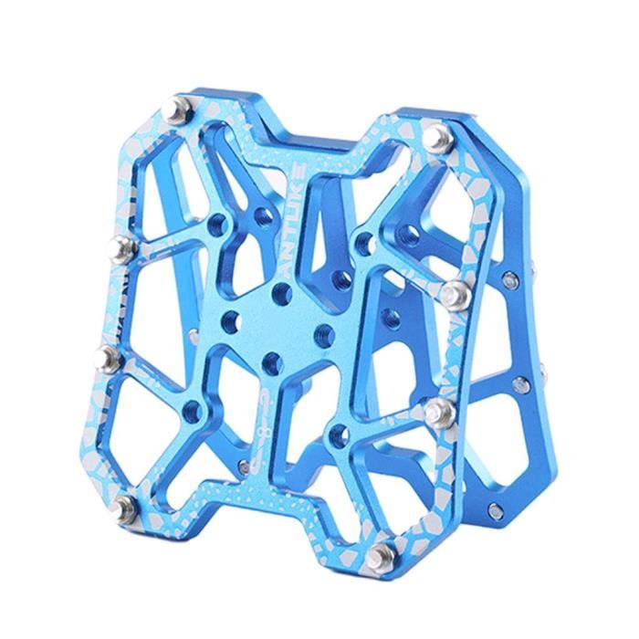 Pédales Plates RockBros CNC Aluminium, Dégagement Rapide, Roulements étanches - Pour VTT Et Route, 330g La Paire