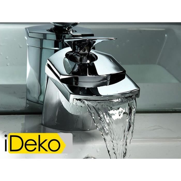 Ideko Robinet Mitigeur Lavabo Cascade Niagara En Achat Vente Robinetterie Sdb Ideko Robinet Mitigeur Lav Cdiscount