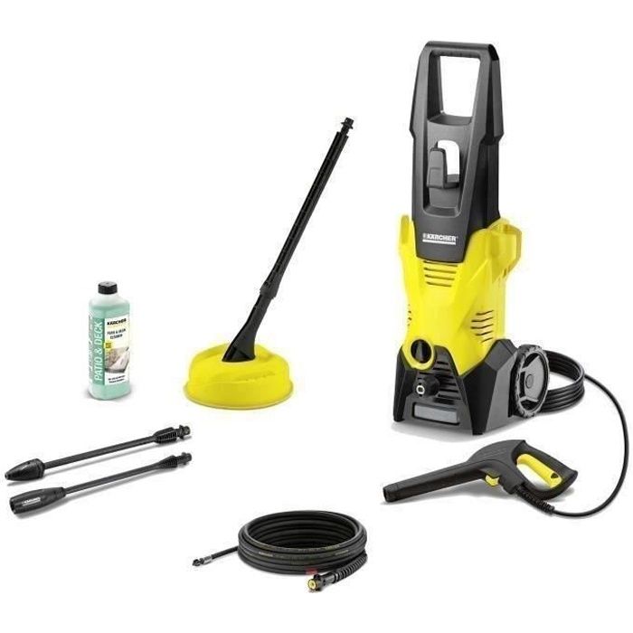 Nettoyeur haute pression KARCHER K3 Home & Pipe - 120 bar - 1600W + débouche canalisations et brosse terrasse