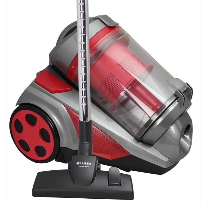 KLAISER - 1600W - Aspirateur Sans Sac Multi Cyclone Alligator Xtreme Force - Pure Air - Ultra Confort - Cordon Extra Long 7 Mètres