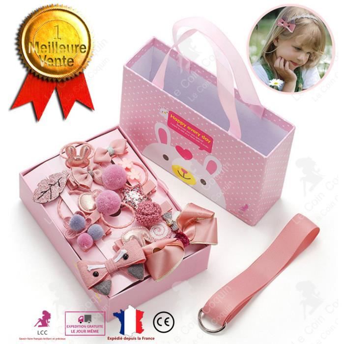 Coffret bijoux coffret cadeau accessoires cheveux enfant petite fille  ensemble épingle à cheveux coffret coiffure pince à cheveux princesse fille  bébé