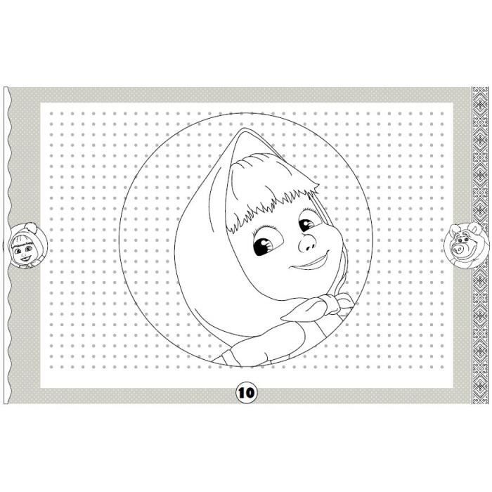 Masha Et Michka Ecole De Dessin Achat Vente Jeu De Coloriage Dessin Pochoir Cdiscount Les aventures de la jeune masha et de l'ours qui l'héberge. masha et michka ecole de dessin