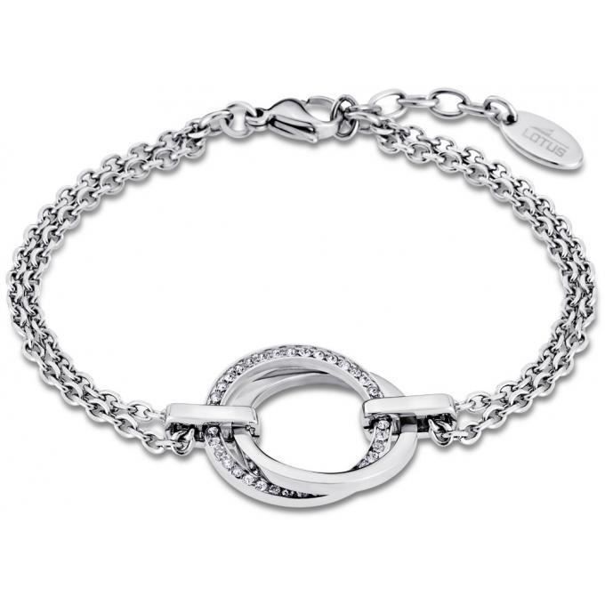 Bracelet - Lotus Style - LS1780-2-1 - Cristaux - Argent - Chic Femme Bracelet - Lotus Style - LS1780-2-1 - Cristaux - Argent - Chic Femme