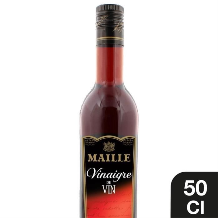 MAILLE - Vinaigre De Vin Rouge Cuvée 50Cl - Lot De 4
